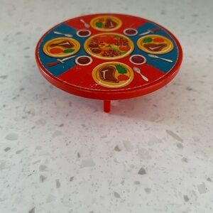 Vintage Fisher Price Little People Dining Table Round